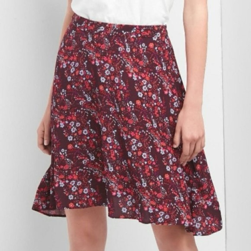 Gap summer Mid swing  floral skirt (small)